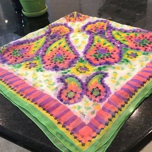 Vera silk chiffon scarf